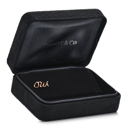 Tiffany 18K Rose Gold Graffiti Oui Single Earring 6 of 6