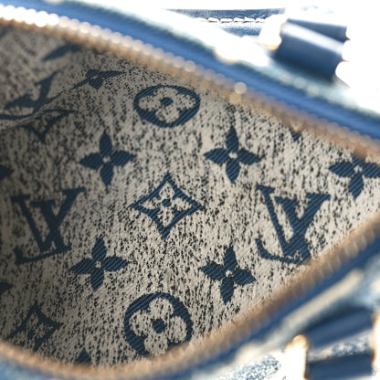 Louis Vuitton Monogram Jacquard Denim Nano Speedy Bandouliere Bleu 5 of 9