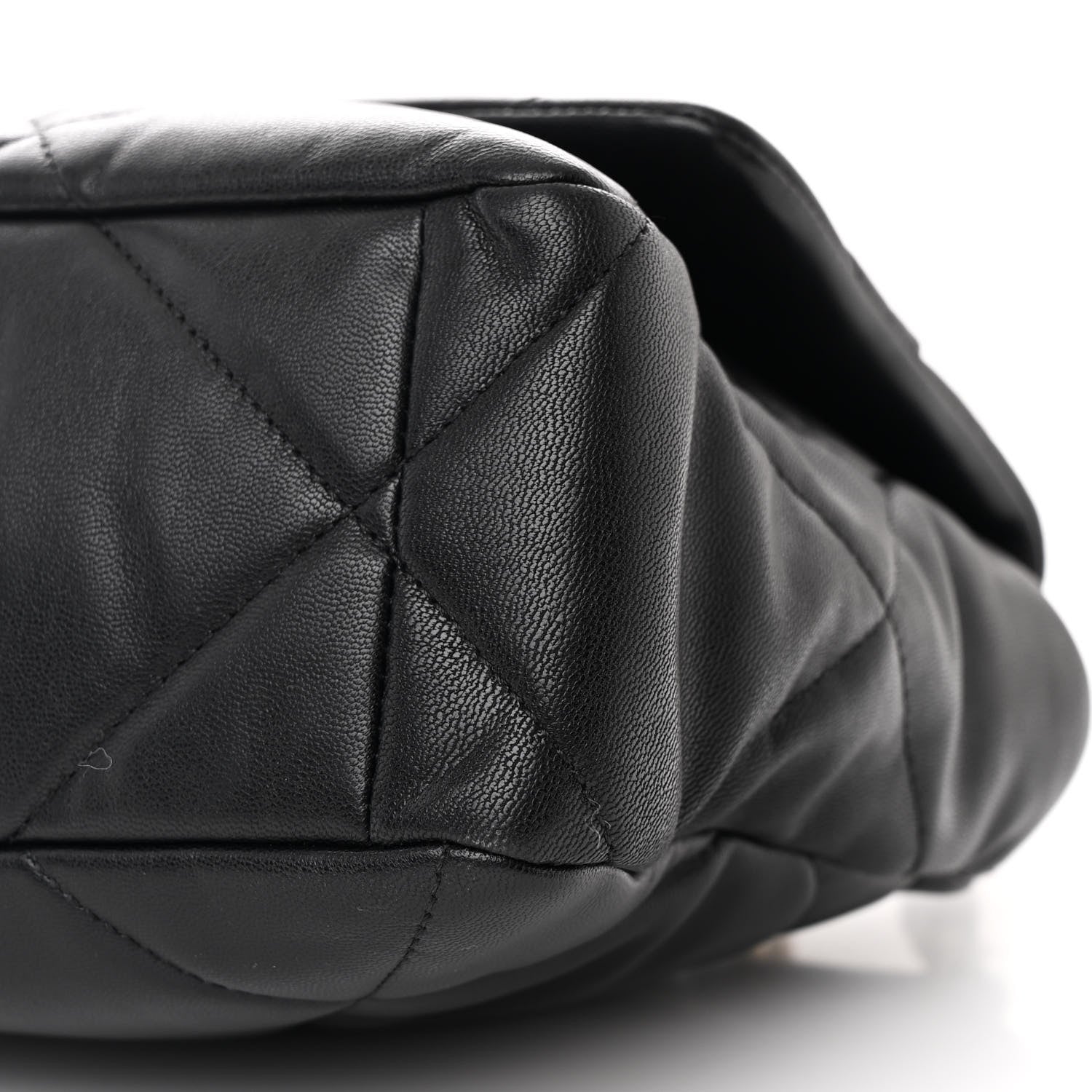 Chanel Goatskin Quilted Large Chanel 19 Flap Black 10 of 10