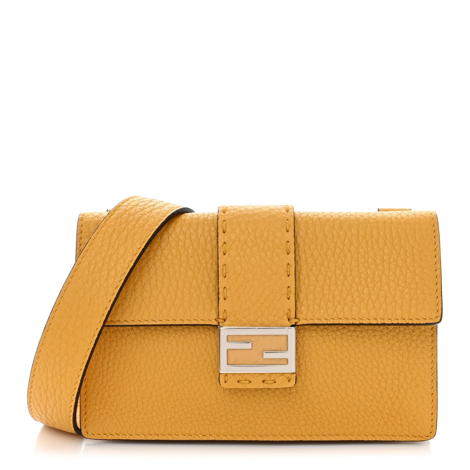 Fendi Cuoio Romano Selleria Baguette Belt Pouch Giallo Fendi 1 of 11