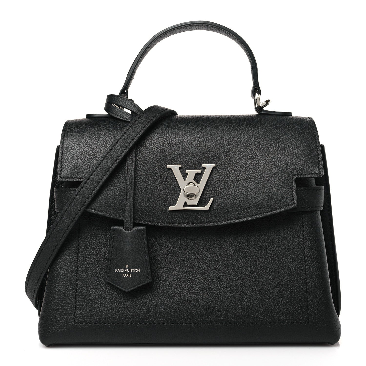 Louis Vuitton Calfskin Lockme Ever BB Black 1 of 8