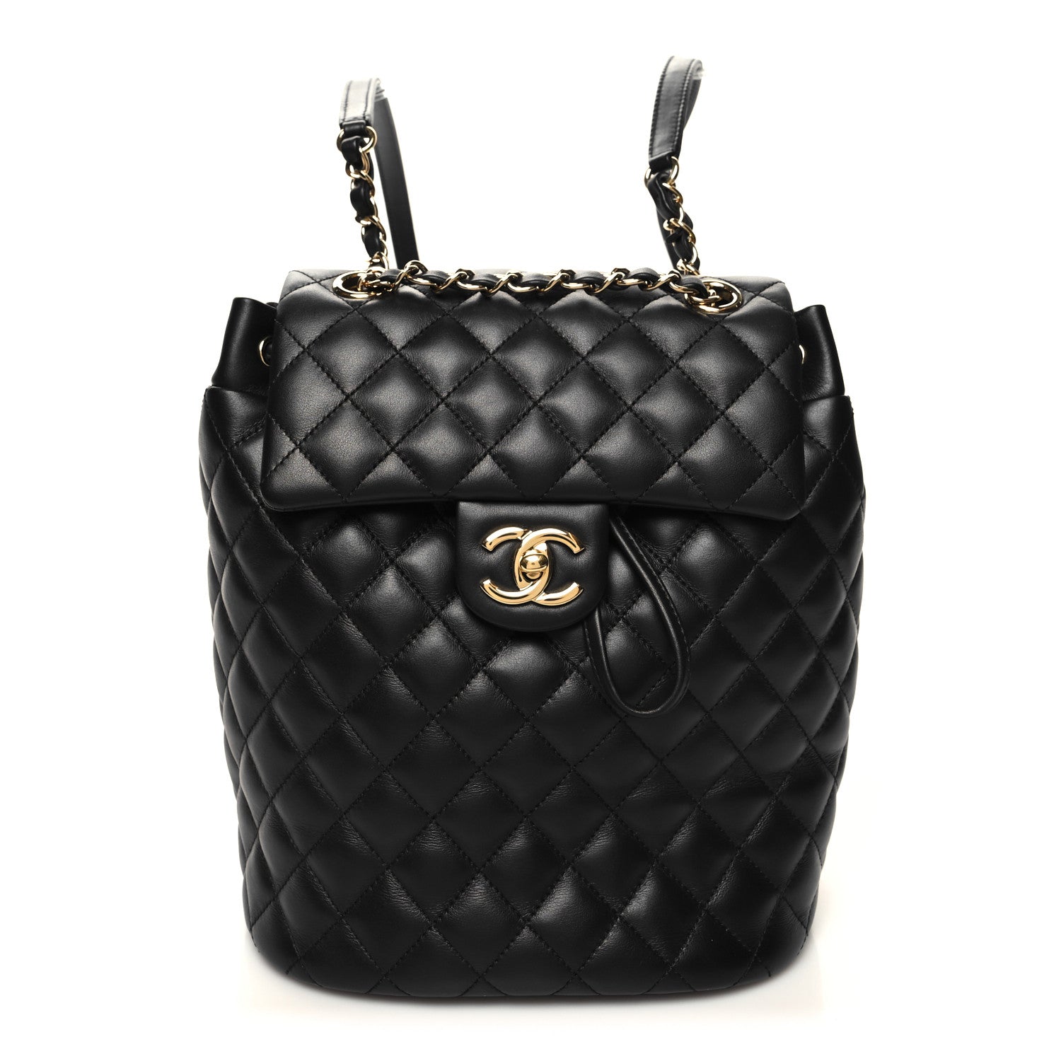 Chanel Calfskin Quilted Small Urban Spirit Backpack Black 1 of 10