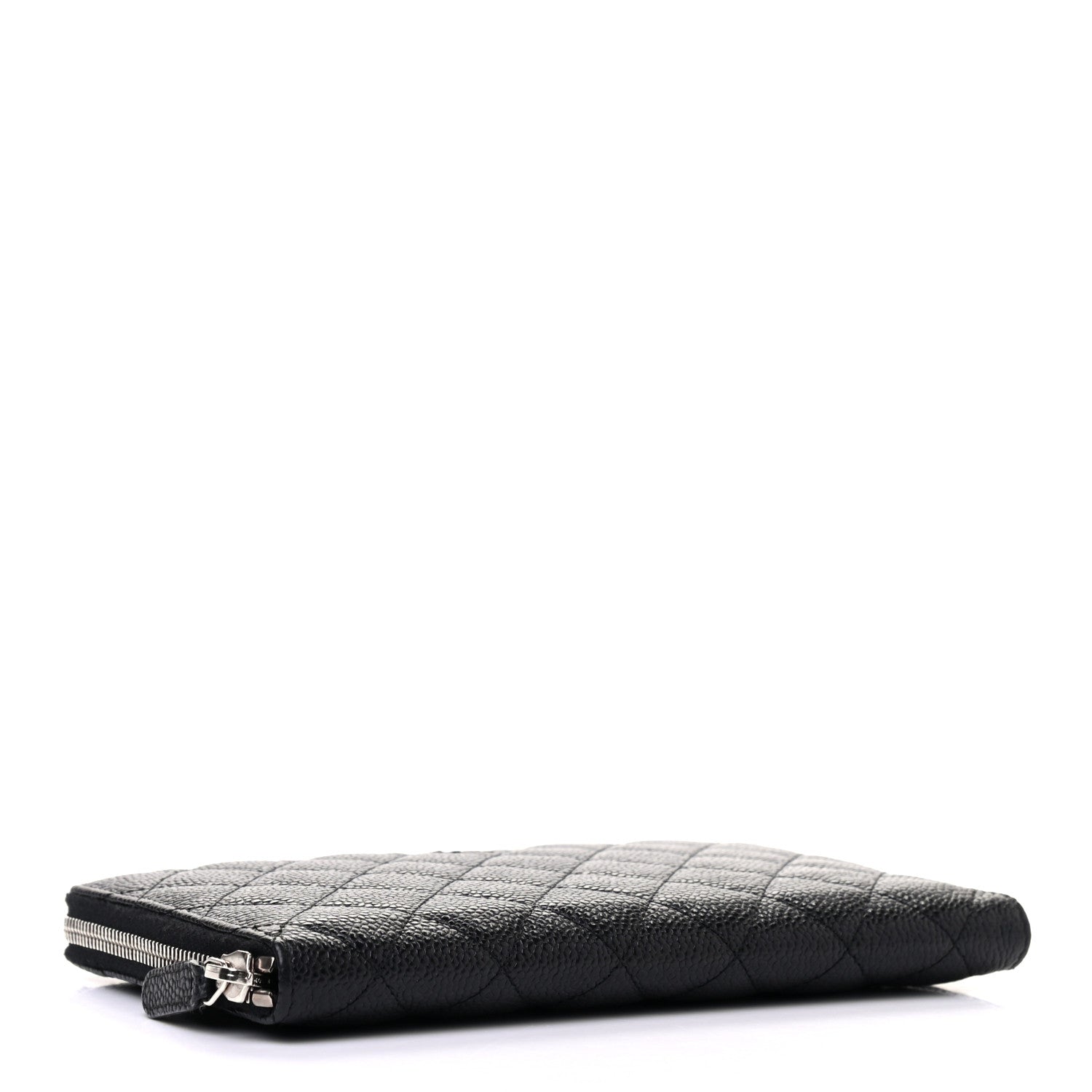 Chanel Caviar Quilted Large Zip Around Organizer Wallet Black 4 of 8