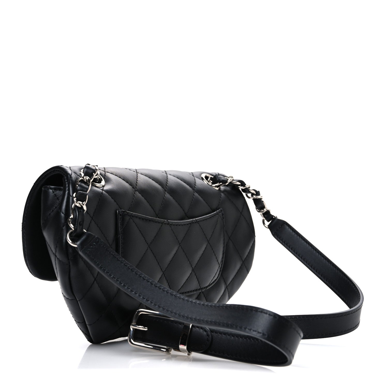 Chanel Calfskin Quilted CC Uniform Flap Belt Bag Black 2 of 10