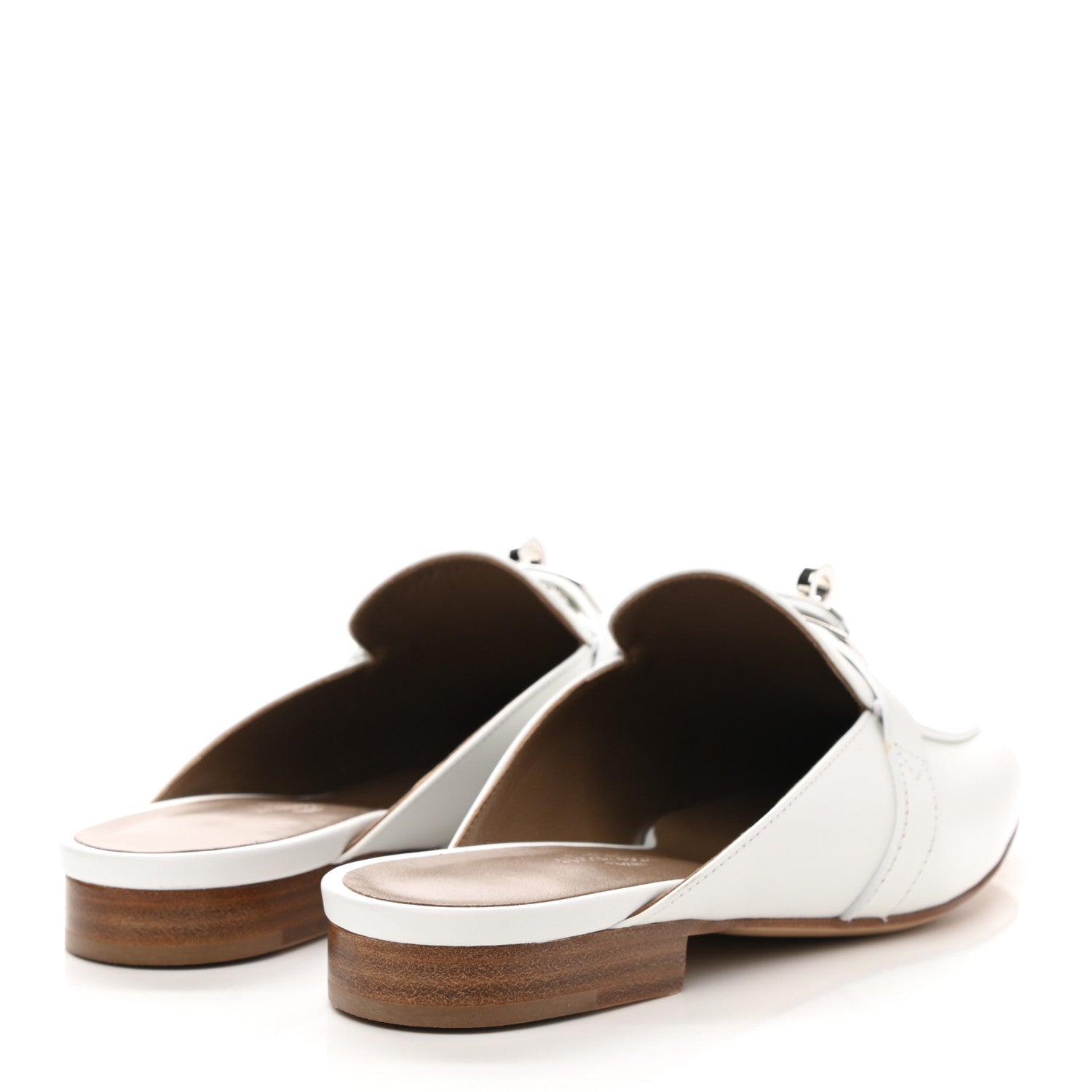 Hermes Calfskin Oz Mules 35 White 4 of 9
