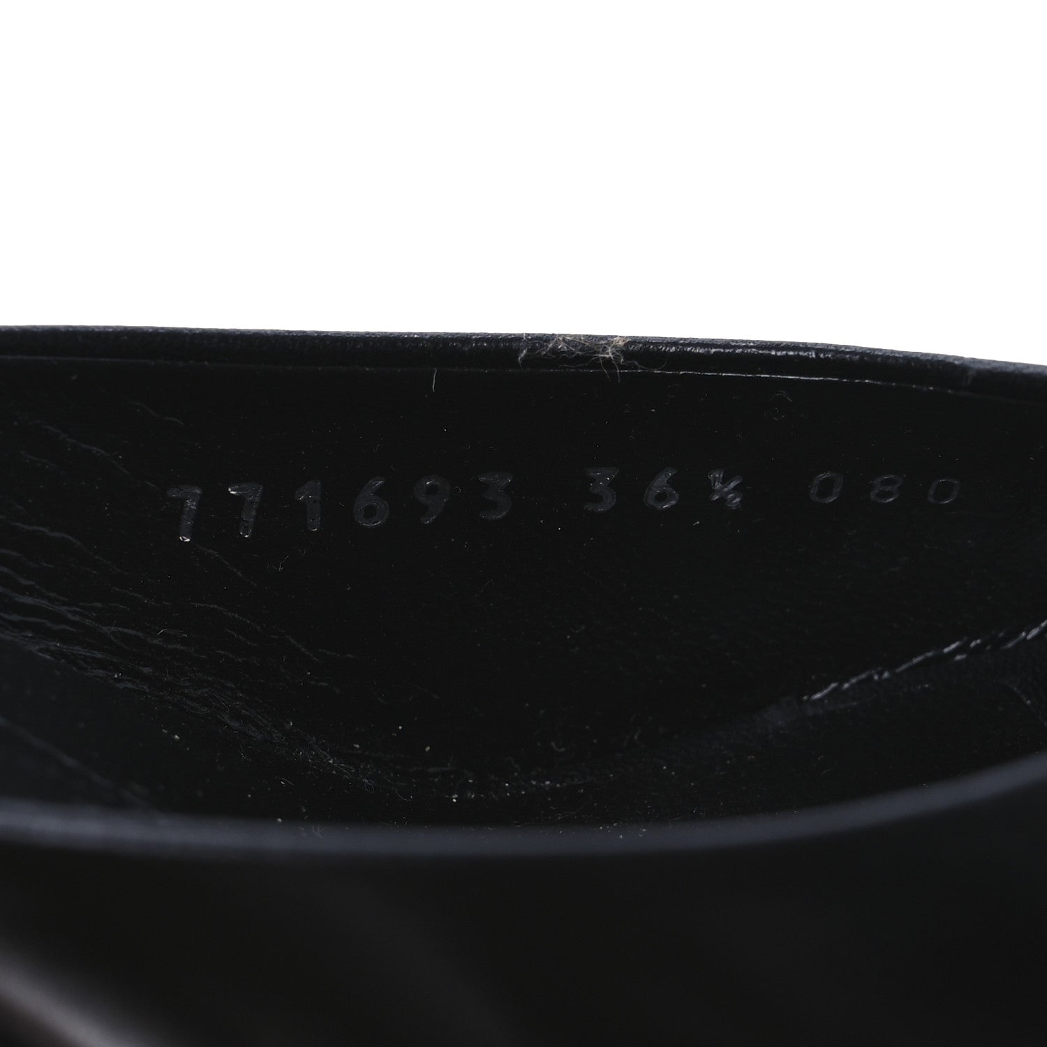 Gucci Calfskin Crystal Horsebit Sandal Pumps 36.5 Black 10 of 13