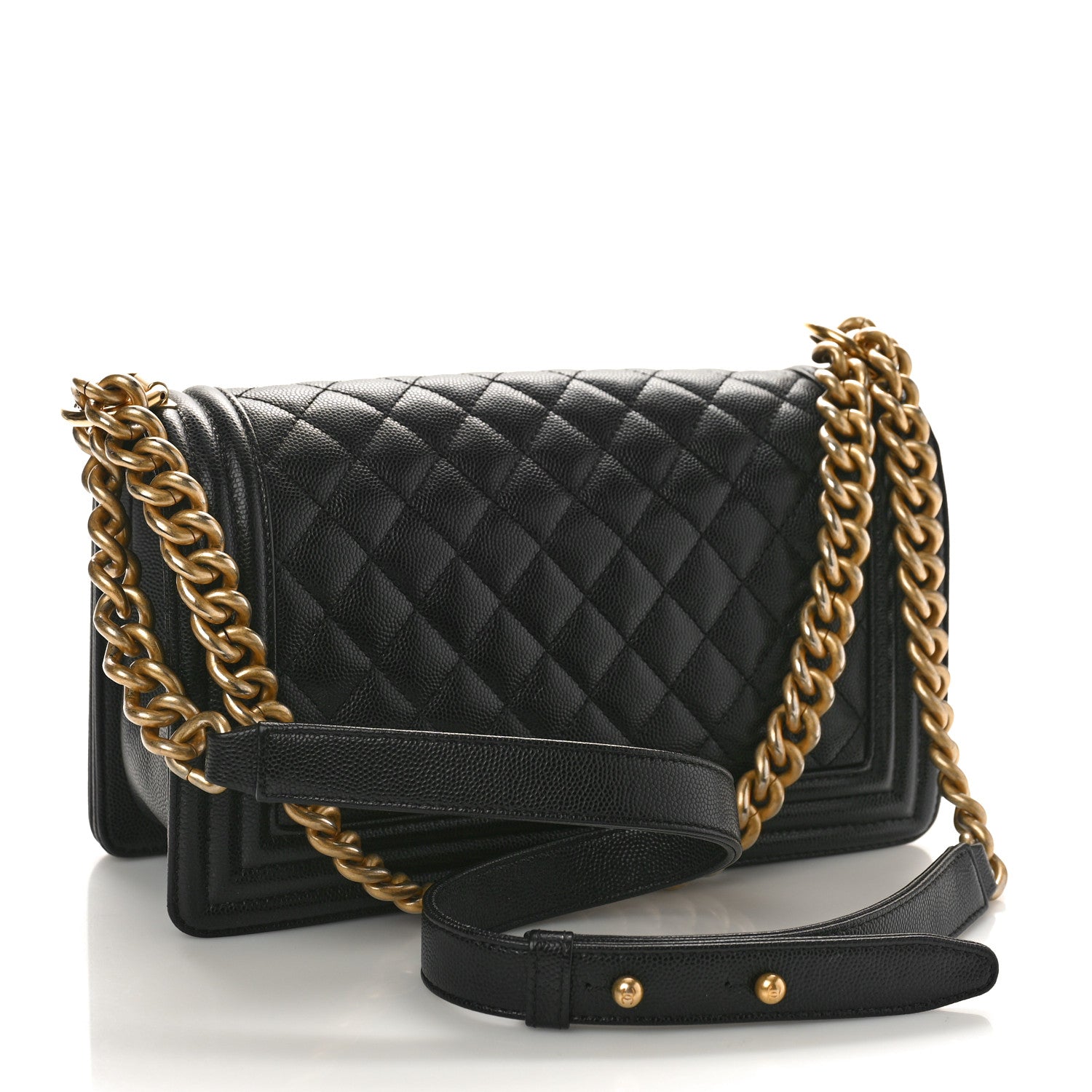 Chanel Caviar Quilted Medium Boy Flap Black 3 of 10