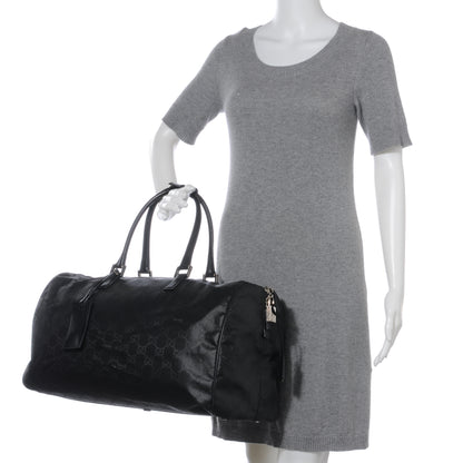 Gucci Nylon Monogram Carry On Duffle Black 2 of 9