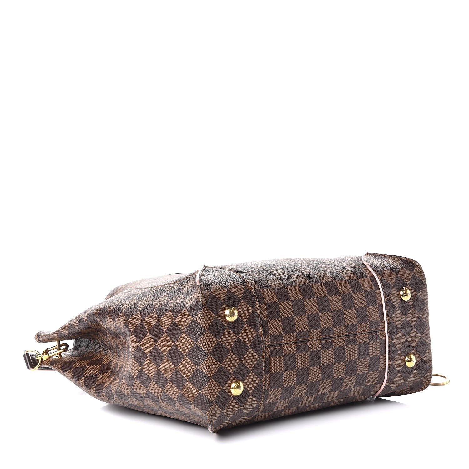 Louis Vuitton Damier Ebene Caissa Hobo Rose Ballerine 4 of 7