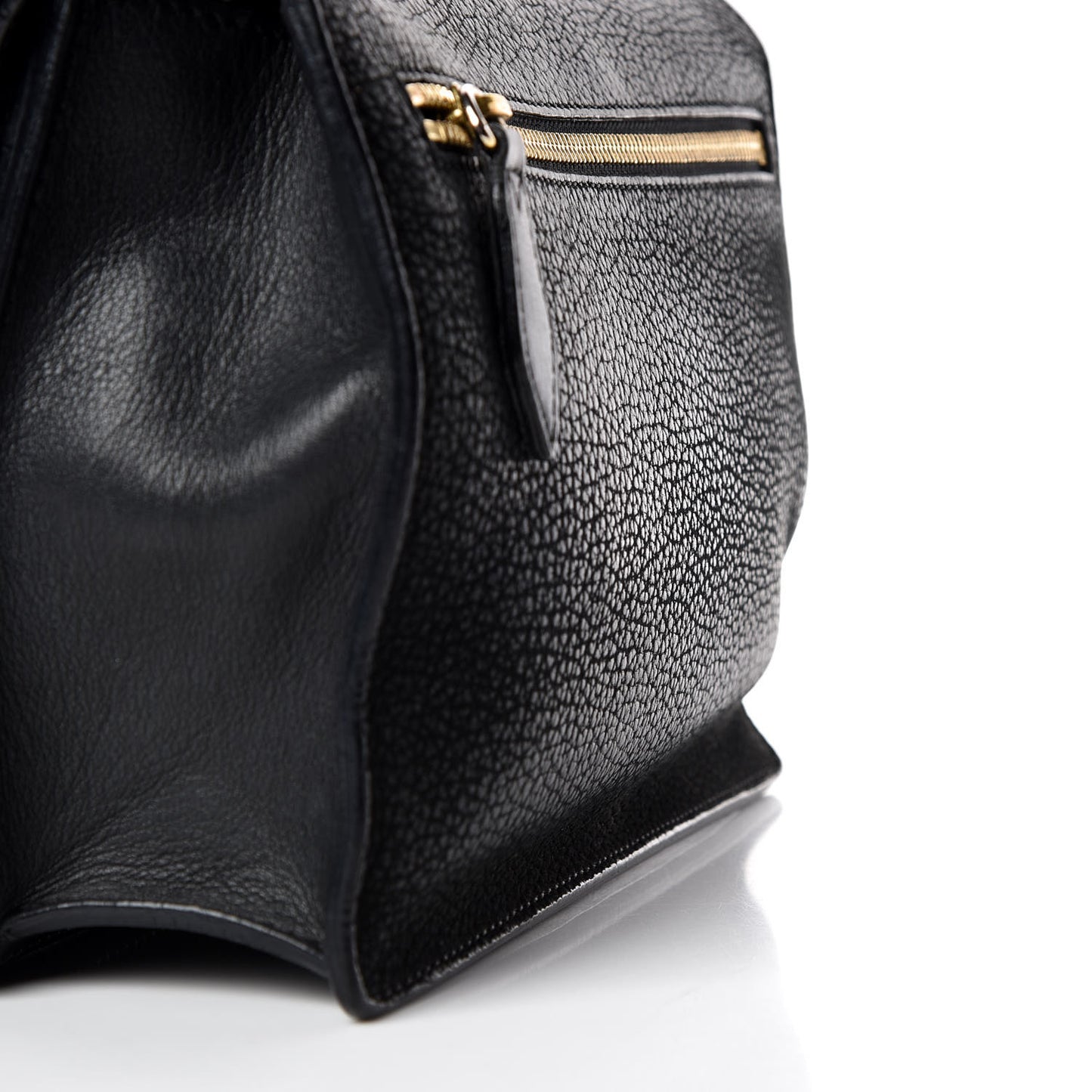 Grainy Nubuck Small Macken Crossbody Bag Black