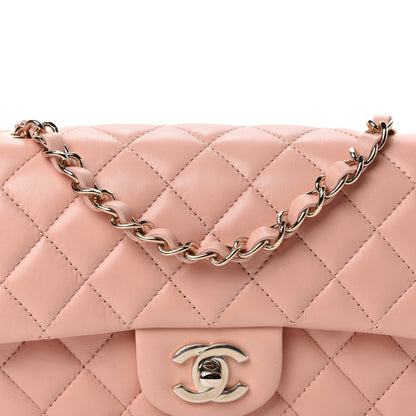Chanel Lambskin Quilted Mini Rectangular Flap Light Pink 10 of 10