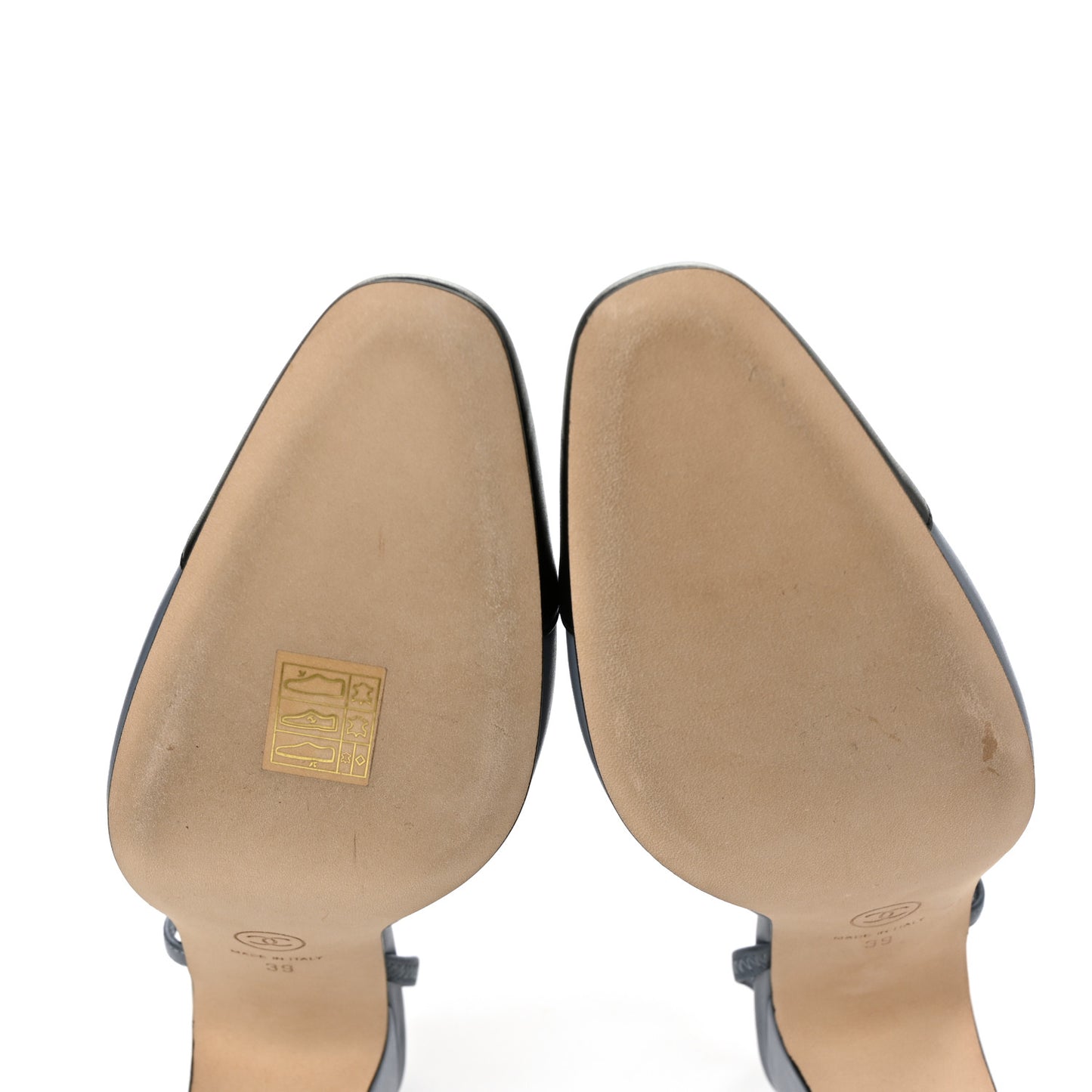 Lambskin Grosgrain Cap Toe CC Slingback Pumps 39 Black