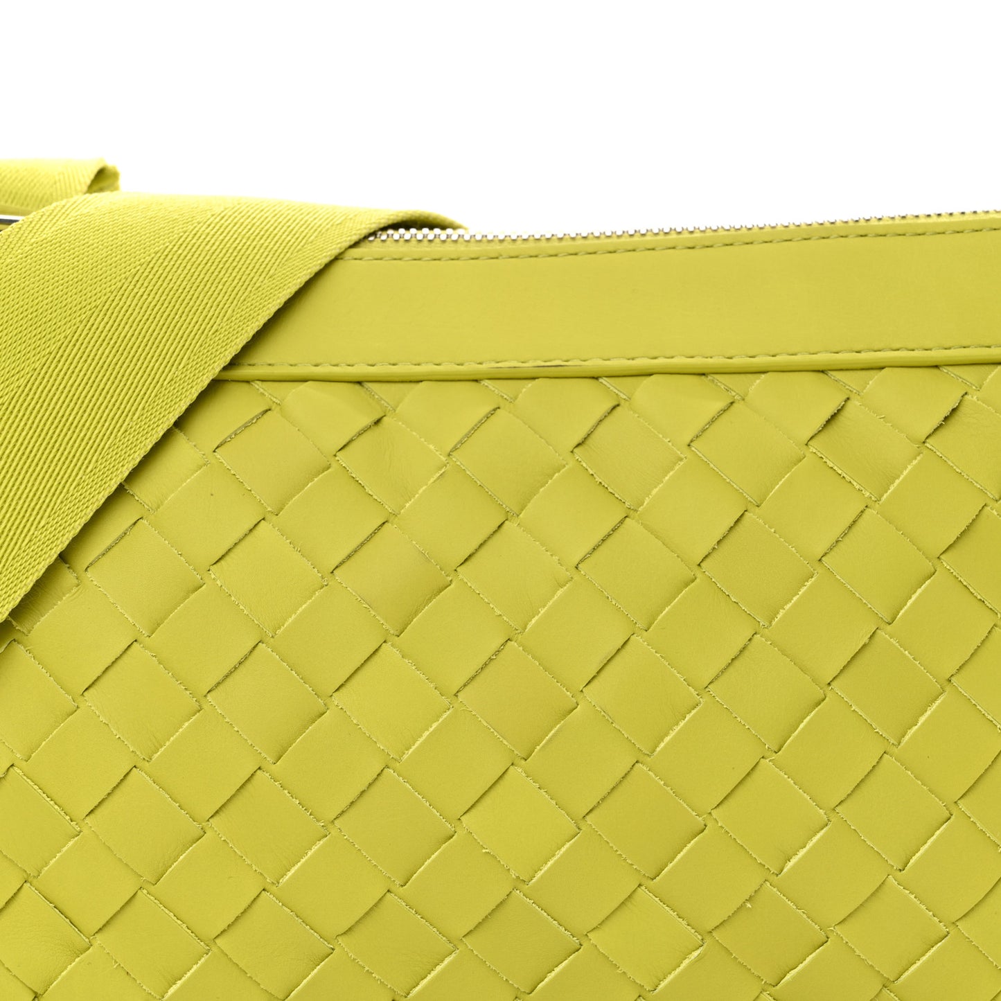 Nappa Intrecciato Duo Shoulder Bag Kiwi