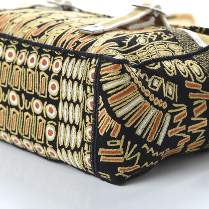 Christian Dior Canvas Embroidered Animals Giraffe Diorcamp Messenger Brown Multicolor 6 of 7