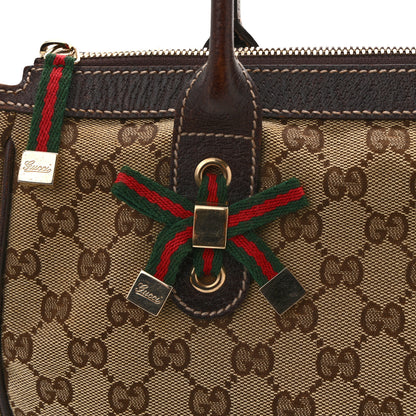 Gucci Monogram Medium Princy Tote Dark Brown 12 of 17