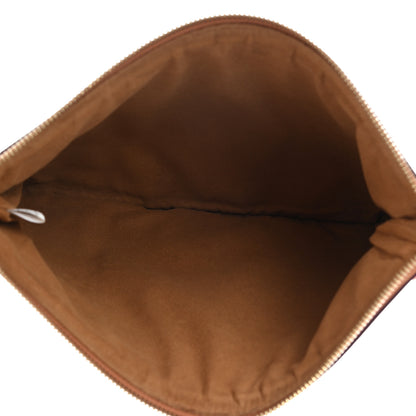 MCM Visetos Liz Shopper Tote Pouch Cognac 5 of 11