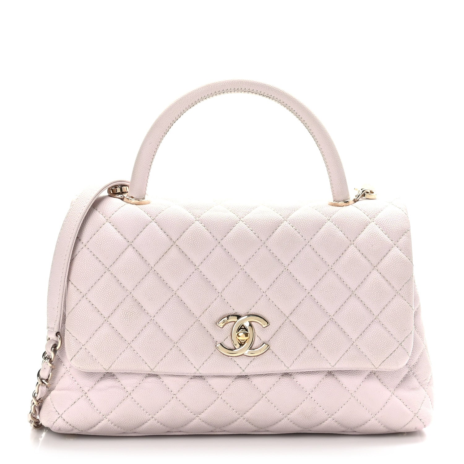 Chanel Caviar Quilted Small Coco Handle Flap Lilas Lilac 1 of 9