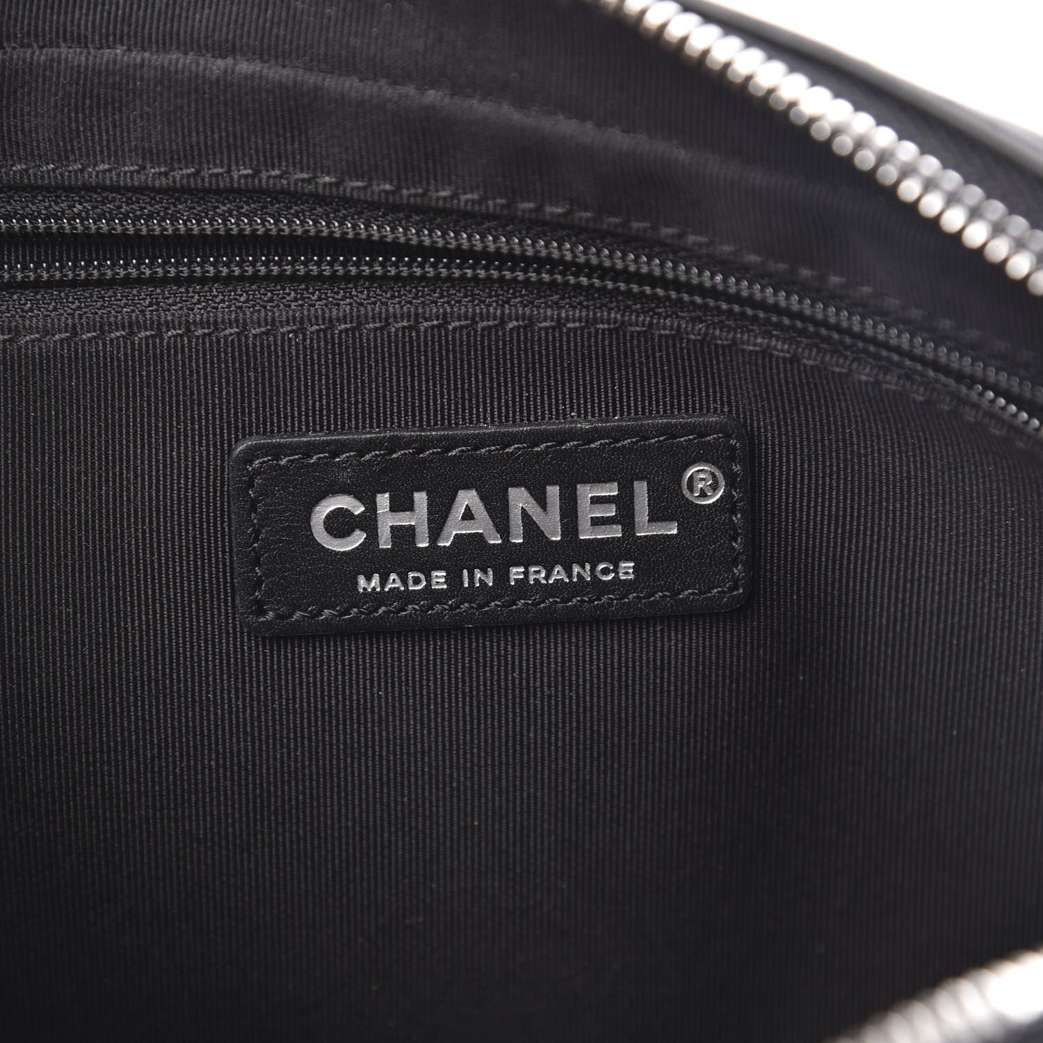 Chanel Lambskin Chevron Quilted Small Promenade Camera Black 6 of 11