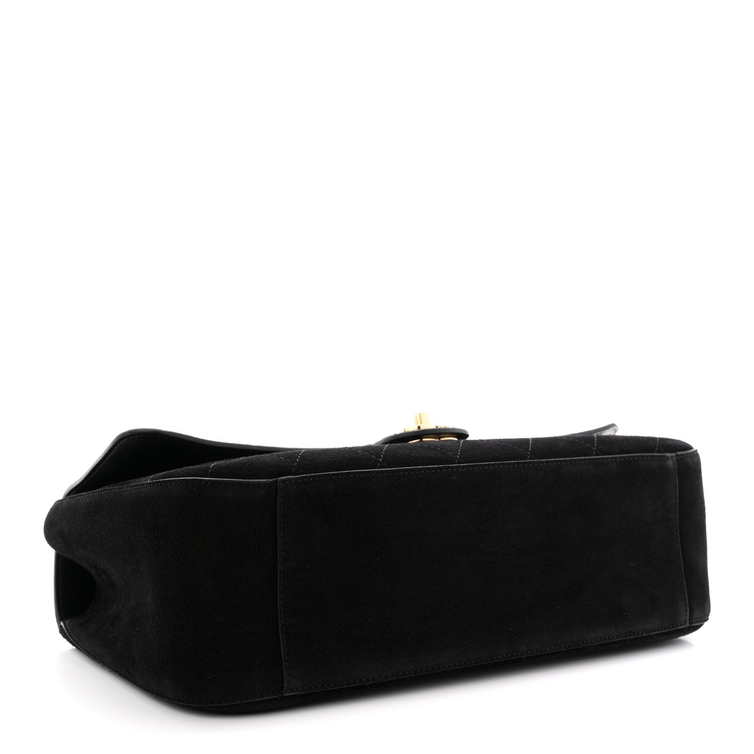 Chanel Suede Calfskin Small Souplissimo Maxi Flap Black 4 of 12