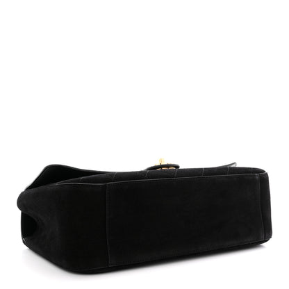 Chanel Suede Calfskin Small Souplissimo Maxi Flap Black 4 of 12