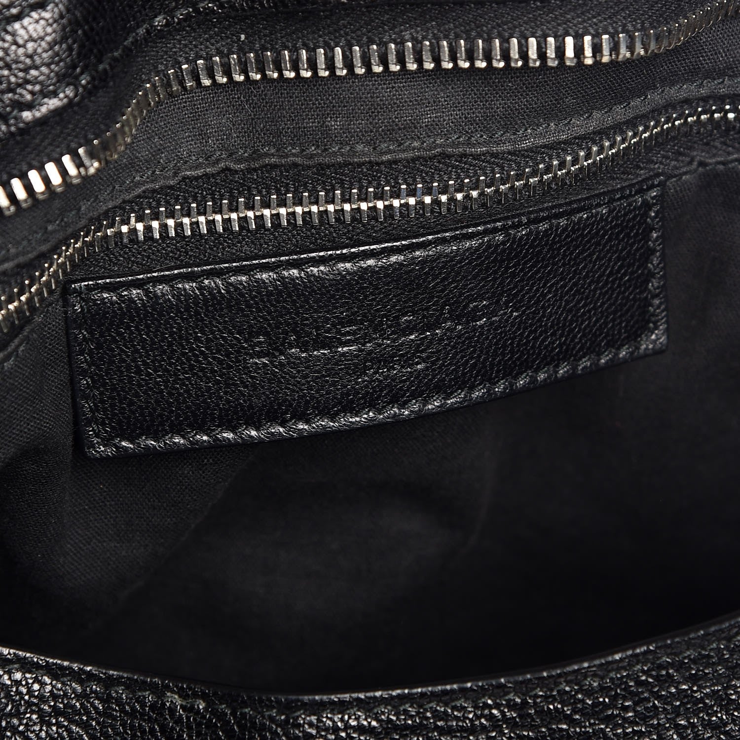 Balenciaga Chevre Silver Metallic Edge Hardware City Black 7 of 8