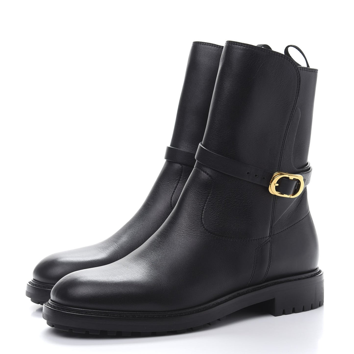 Calfskin Empreinte Ankle Boot 38 Black