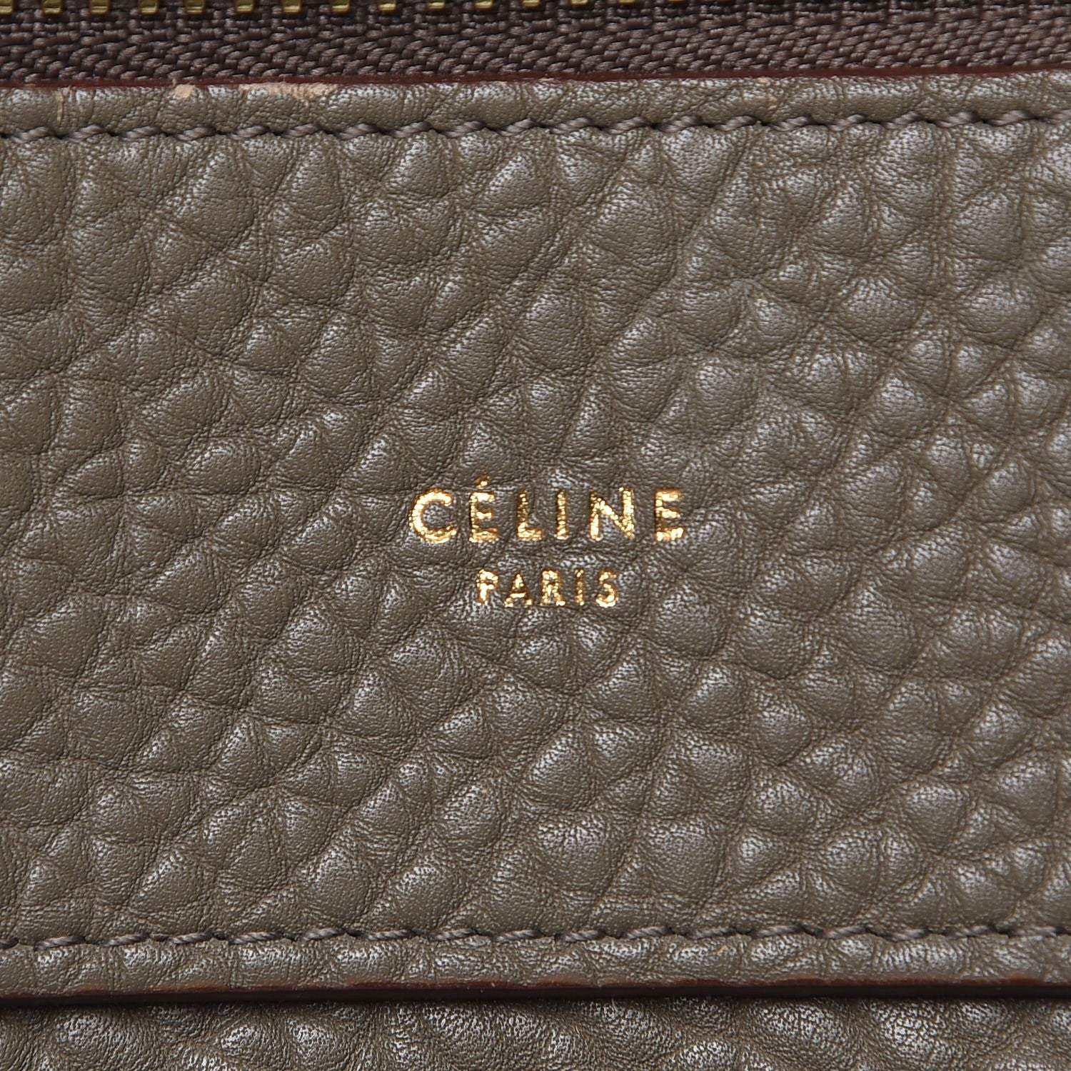 Celine Bullhide Calfskin Small Ring Bag Souris 6 of 15