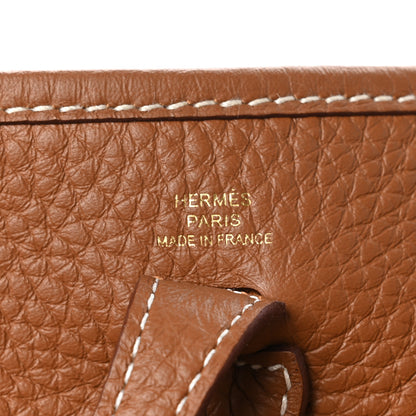 Hermes Taurillon Clemence Evelyne TPM Gold 6 of 11
