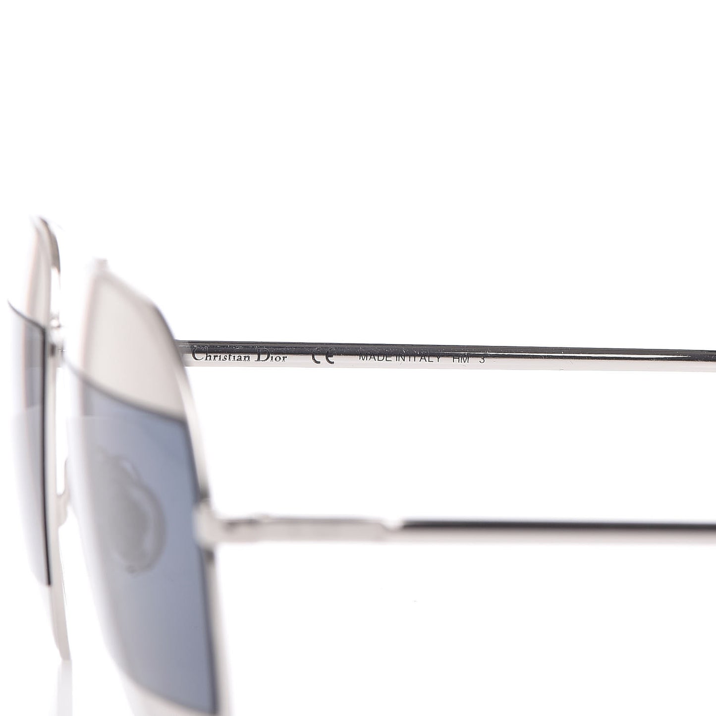 Split 1 Aviator Sunglasses Silver Blue