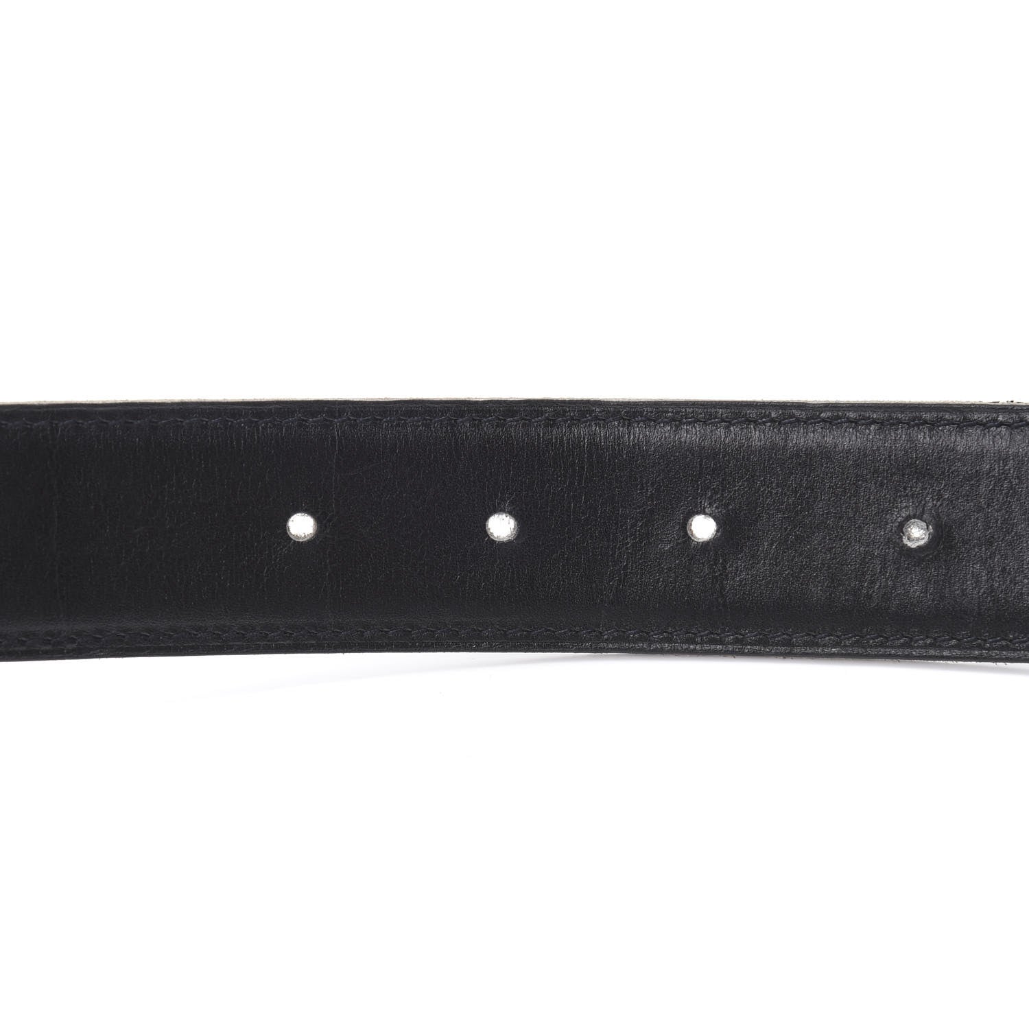 Hermes Box Togo 32mm H Belt Strap 80 Black Chocolate 6 of 8