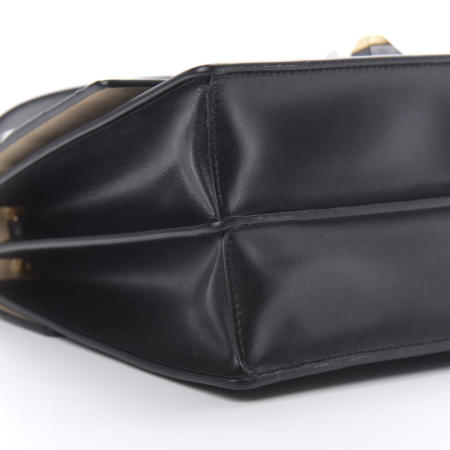 Vitello Liberty Bi-Color FF 1974 Embossed Kan I Shoulder Bag Black Maya