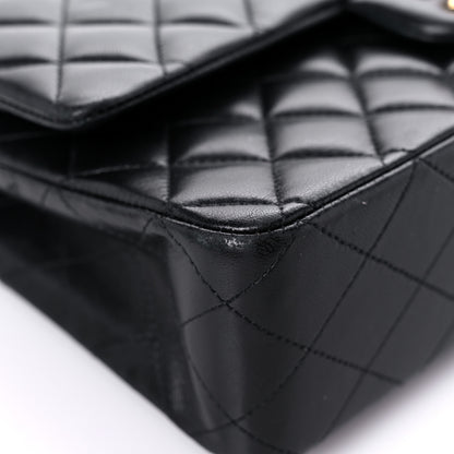 Chanel Lambskin Quilted Medium Double Flap Black 8 of 16