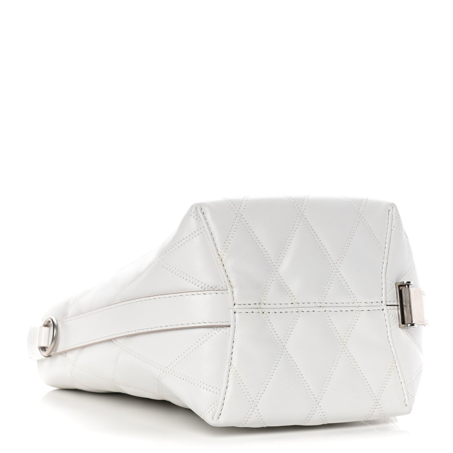 Givenchy Lambskin Quilted Mini GV Bucket Bag White 3 of 8