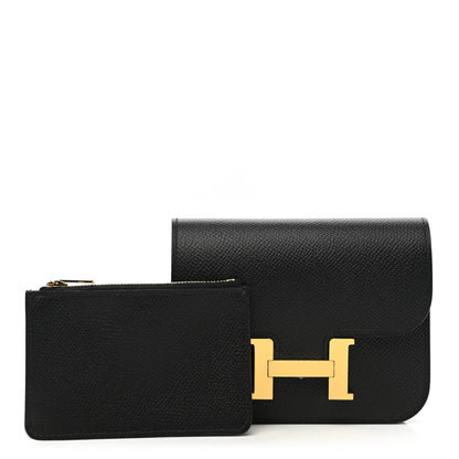 Hermes Epsom Constance Slim Wallet Black 1 of 9