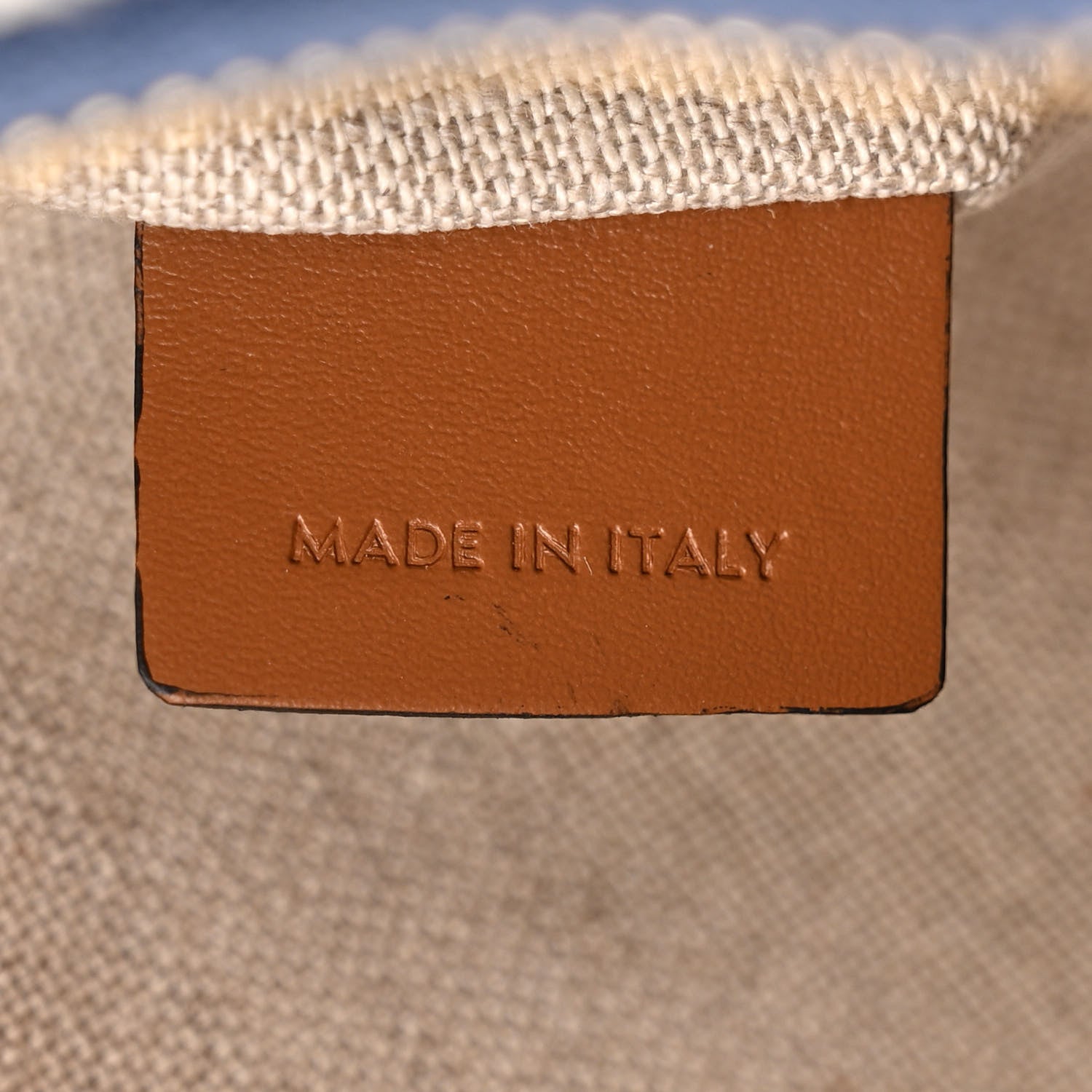 Celine Canvas Calfskin Ava Triomphe Shoulder Bag Blue 7 of 11