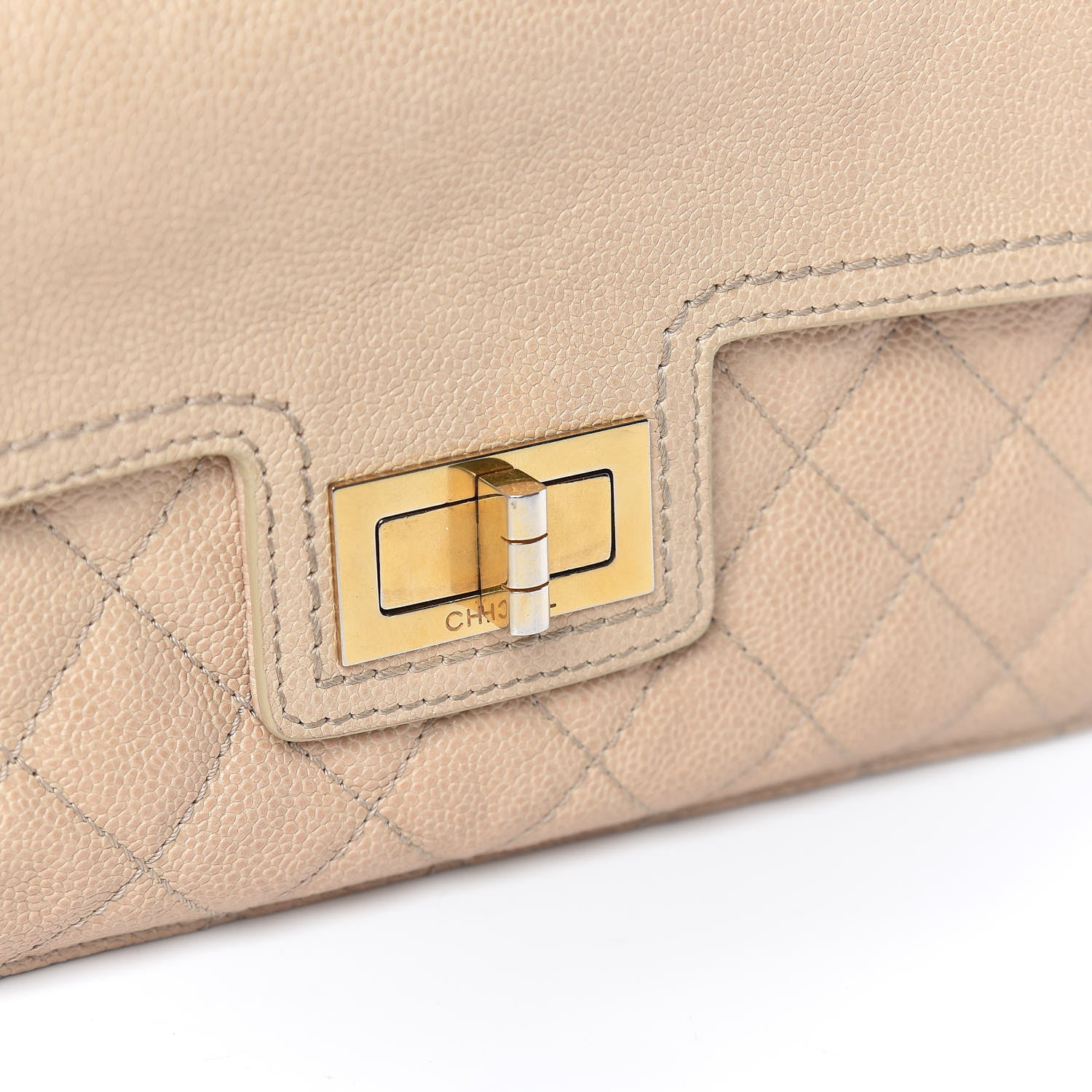 Chanel Caviar Quilted Medium Mademoiselle Flap Beige 10 of 11