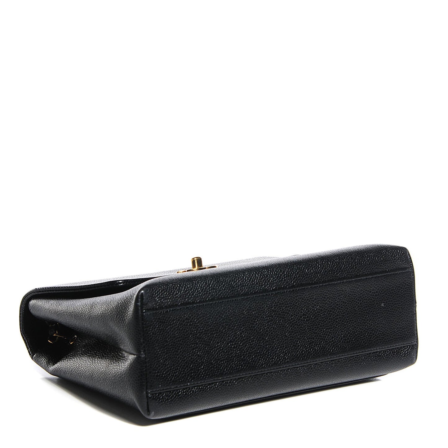 Caviar Flap Shoulder Bag Black