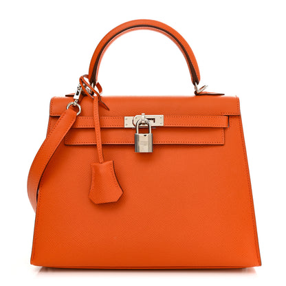 Hermes Epsom Kelly Sellier 25 Orange 1 of 11