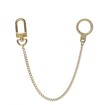 Louis Vuitton Metal Pochette Extender Key Ring Chain Gold 1 of 3