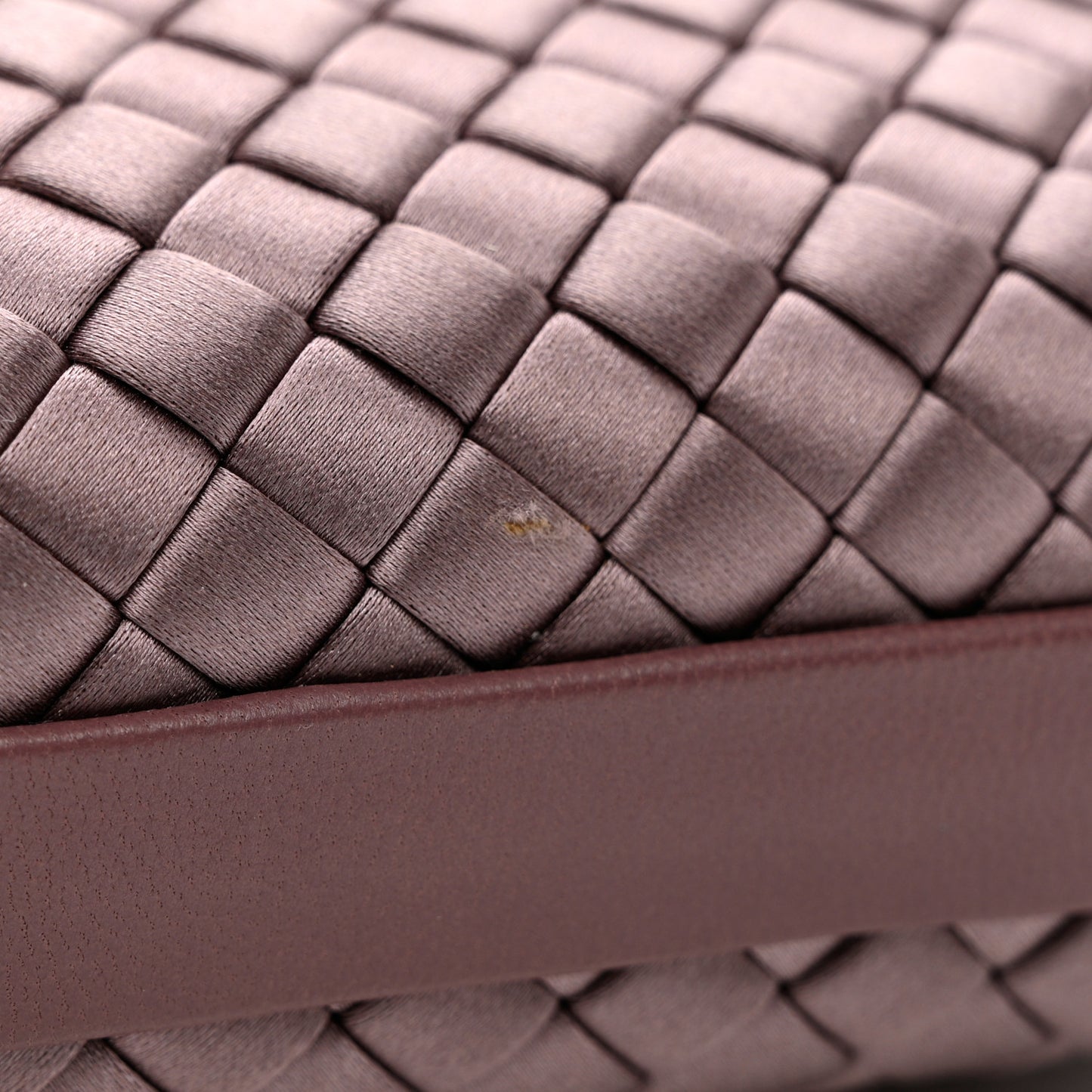 Satin Intrecciato Knot Clutch Pink