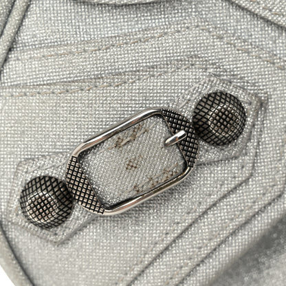 Balenciaga Sparkling Fabric Le Cagole Shoulder Bag XS Silver 14 of 14