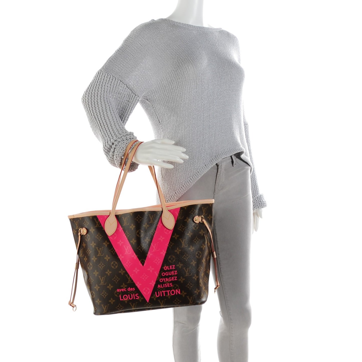 Monogram V Neverfull MM Grenade