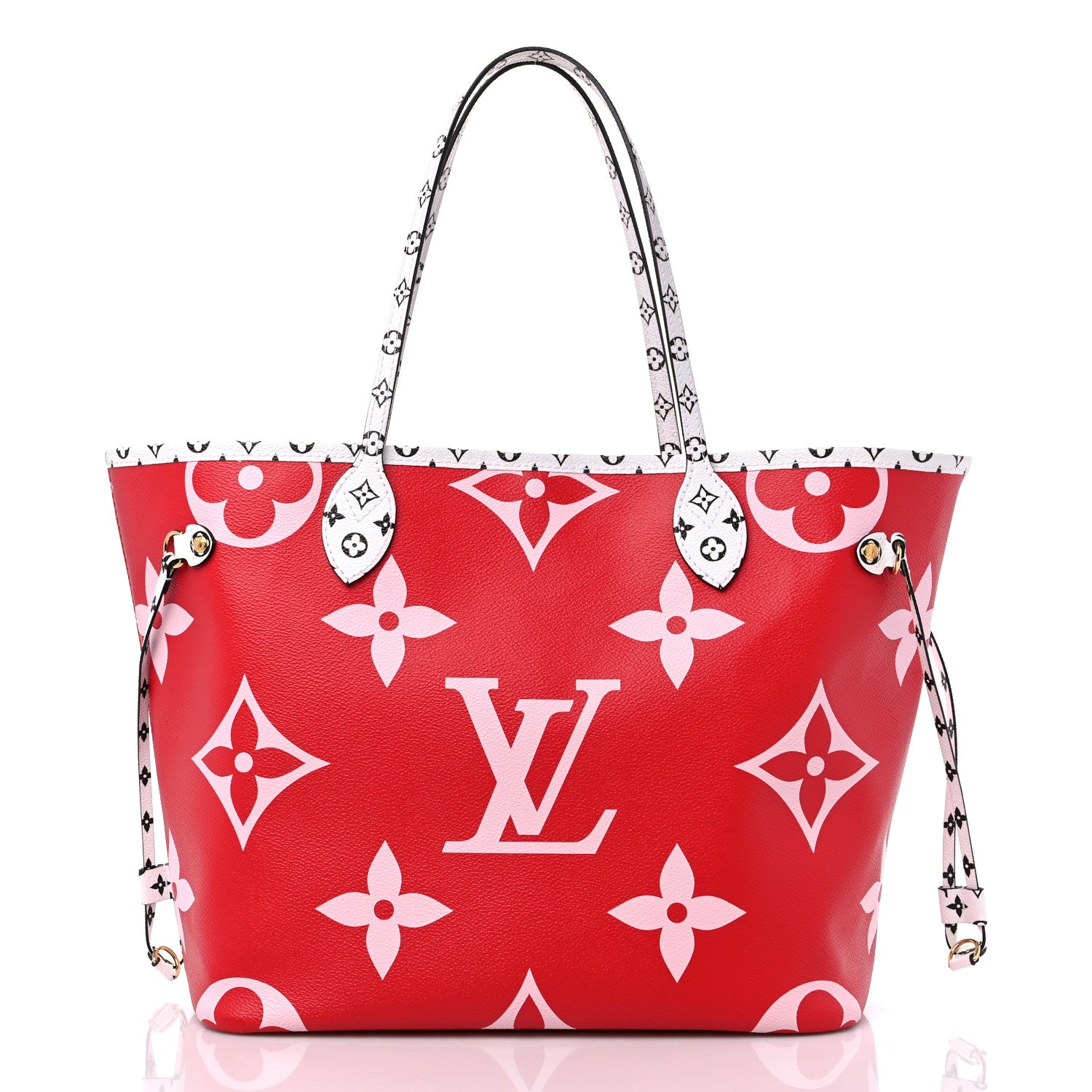 Louis Vuitton Monogram Giant Neverfull MM Rouge 3 of 14