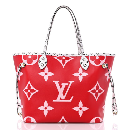 Louis Vuitton Monogram Giant Neverfull MM Rouge 3 of 14