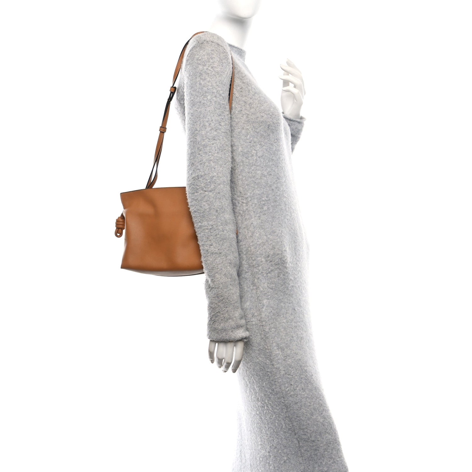 Loewe Calfskin Mini Flamenco Knot Clutch Warm Desert 2 of 12