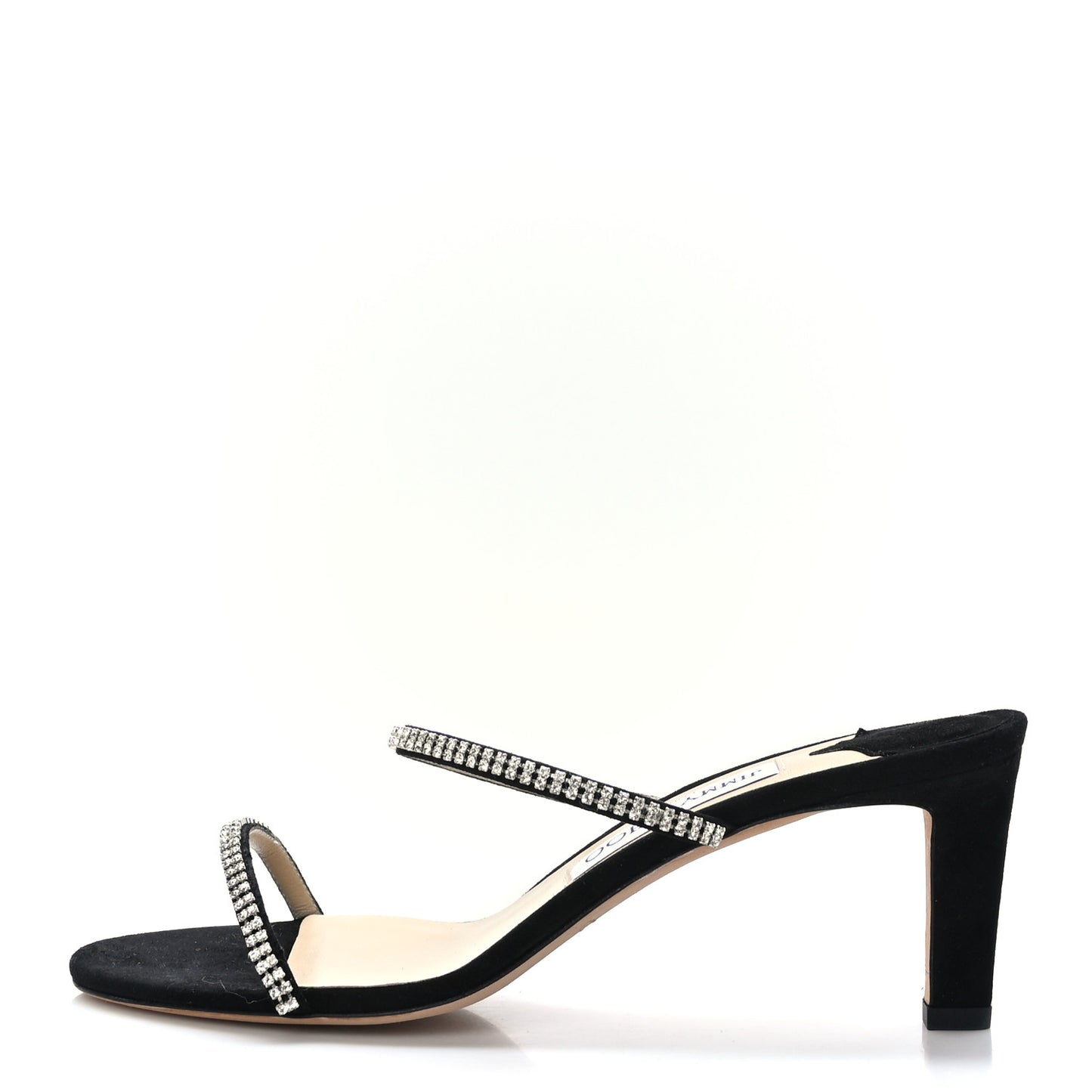 Crystal Suede Pumps 37.5 Black