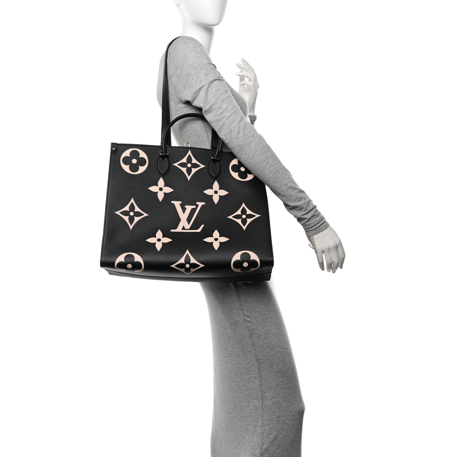 Louis Vuitton Empreinte Monogram Giant Onthego GM Black Beige 2 of 10