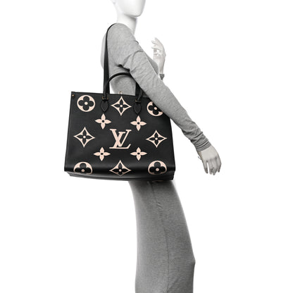 Louis Vuitton Empreinte Monogram Giant Onthego GM Black Beige 2 of 10