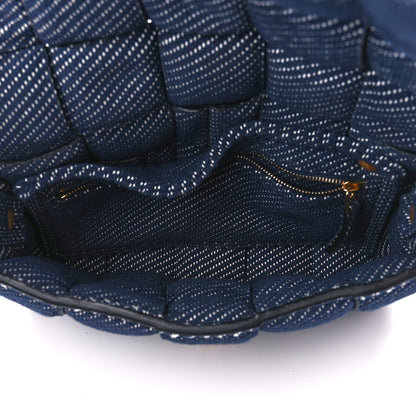 Bottega Veneta Denim Maxi Intrecciato Padded Cassette High Frequency Crossbody Bag Indigo 5 of 10