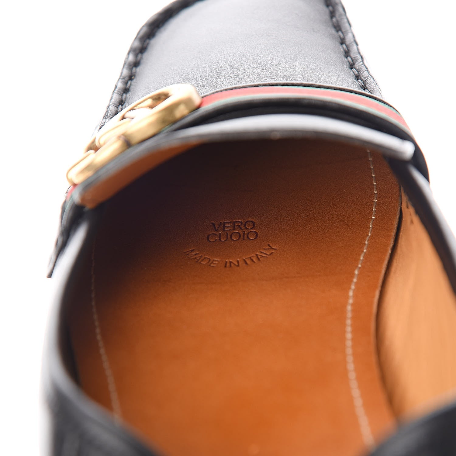 Gucci Calfskin Womens Noel Web Driver Loafers 40 Black 9 of 11